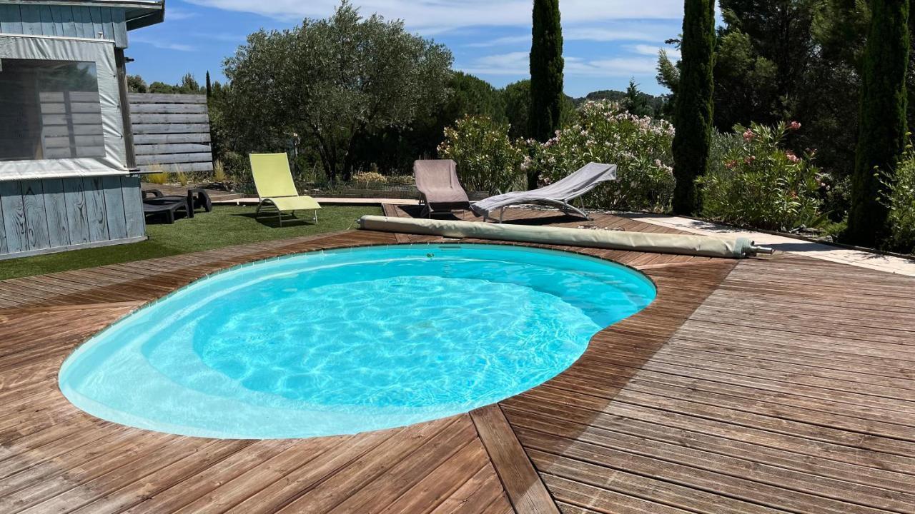 Chambre Tropicale Au Domaine De L'Aven Villeneuve-Minervois Luaran gambar